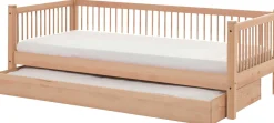 Kabinenbett Forrest 90 x 200 cm mit Rollbett - Buche