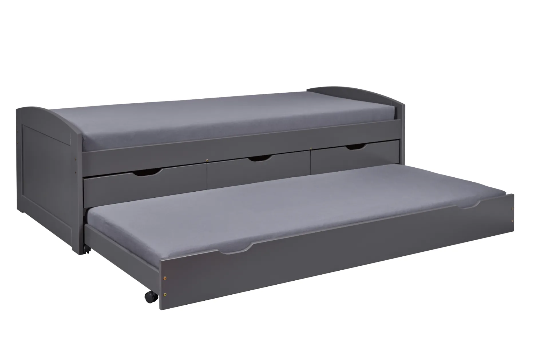Kabinenbett Jenny 3 Schubladen - grau