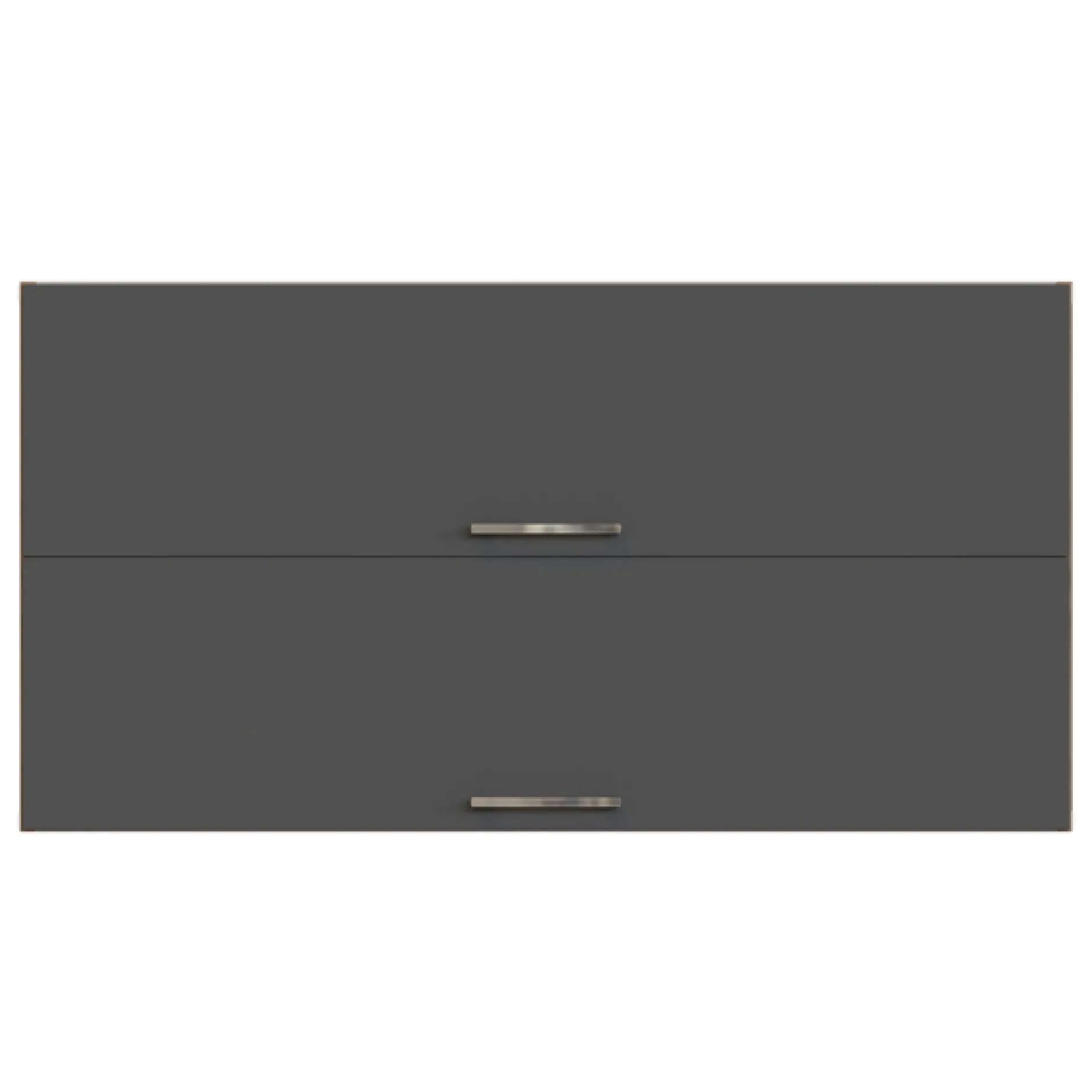 Küchenhängeschrank Sorrella 110cm mit 2 Flügeltüren - anthrazit/eiche