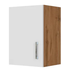 Küchenhängeschrank Sorrella 40cm 1 Tür - weiß/Eiche