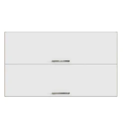 Küchenhängeschrank Sorrella 100cm mit 2 Flügeltüren - weiß/Eiche