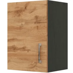 Küchenhängeschrank Sorrella 40cm 1 Tür - Eiche/Graphit
