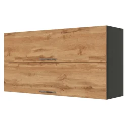 Küchenhängeschrank Sorrella 110cm mit 2 Flügeltüren - Eiche/Graphit