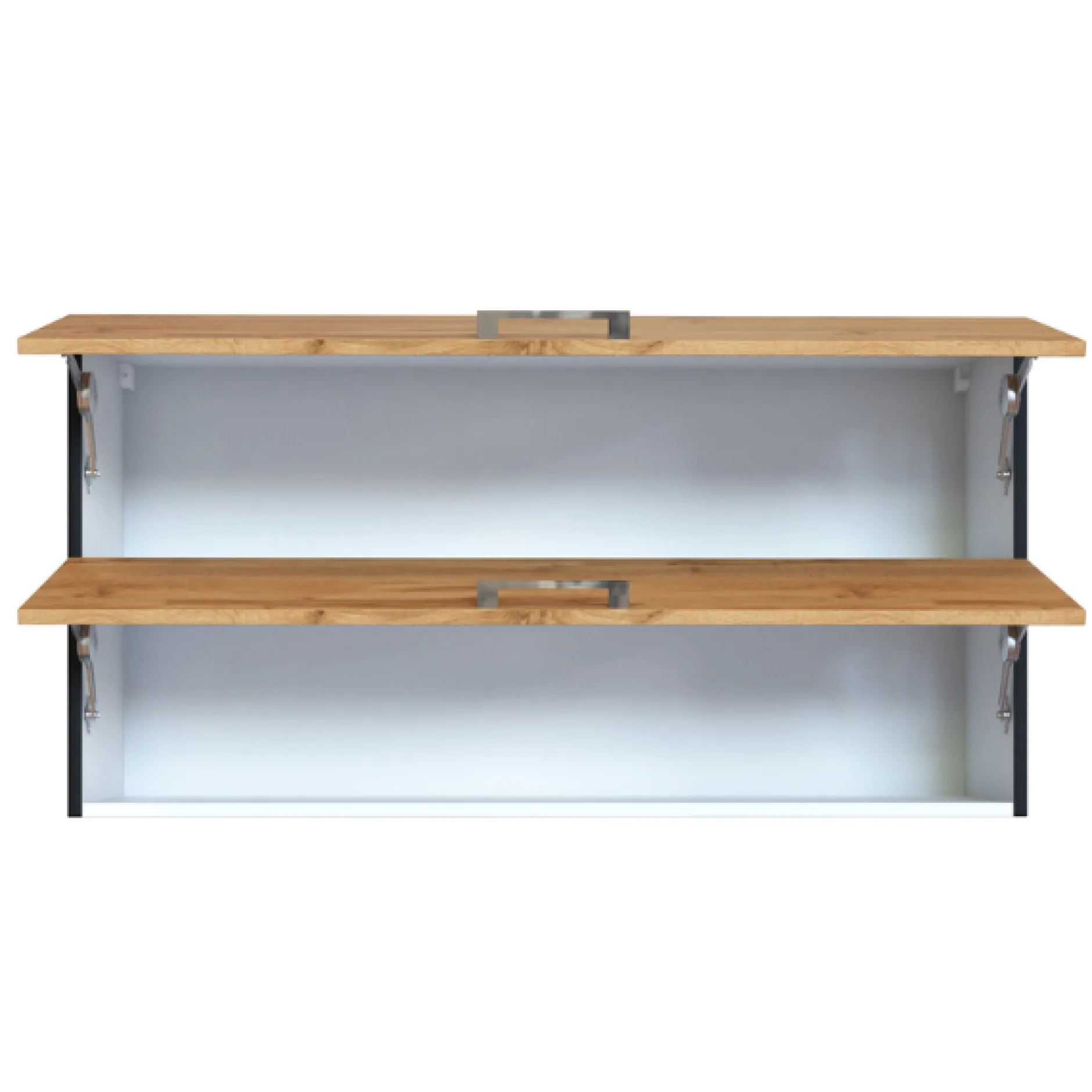 Küchenhängeschrank Sorrella 110cm mit 2 Flügeltüren - Eiche/Graphit
