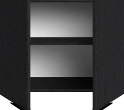 Küchenoberschrank Anna - 80x36x58cm - 2 Türen - Eiche schwarz Dekor