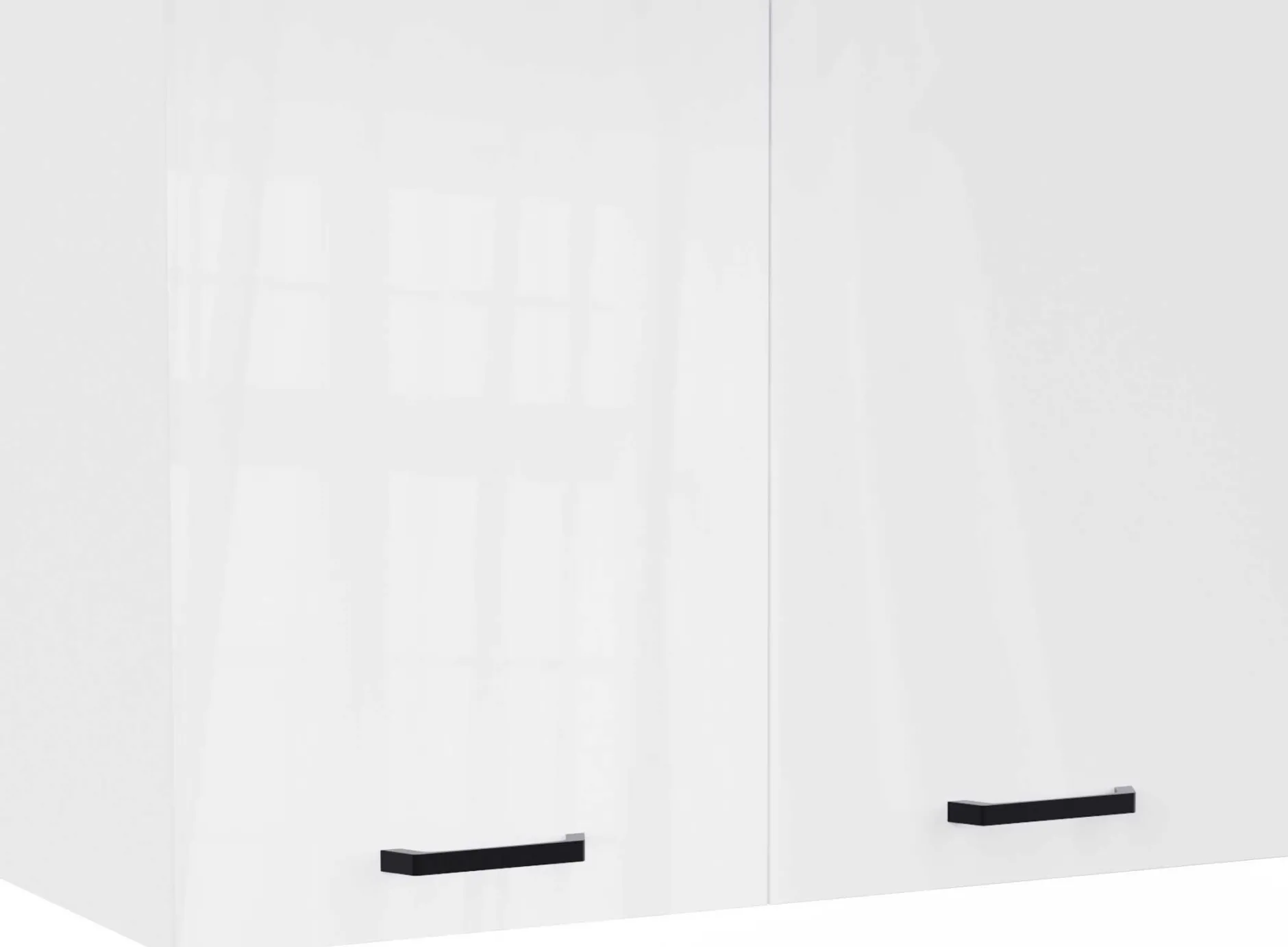 Küchenschrank Bianco - 80x36x58cm - 2 Türen - Hochglanz weiß