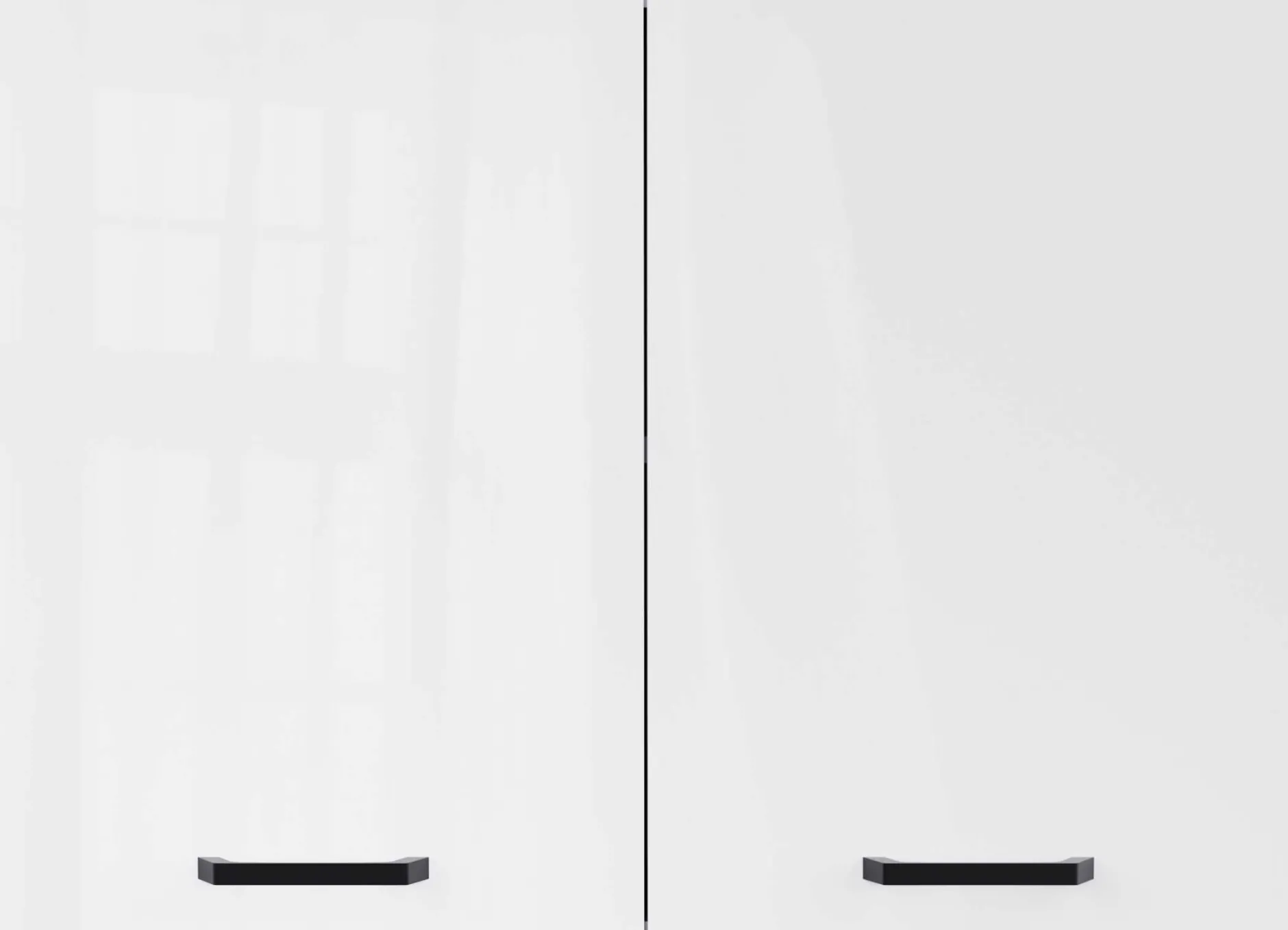 Küchenschrank Bianco - 80x36x58cm - 2 Türen - Hochglanz weiß
