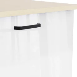 Küchenschrank Bianco - 60x60x141cm - 1 Tür - Hochglanz weiß