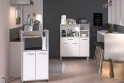 Küchenschrank Easy 101cm, 3 Türen und 1 Schublade - weiß