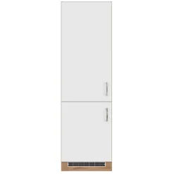 Küchenschrank für Kühl- und Gefrierschrank Sorrella - weiß/eiche