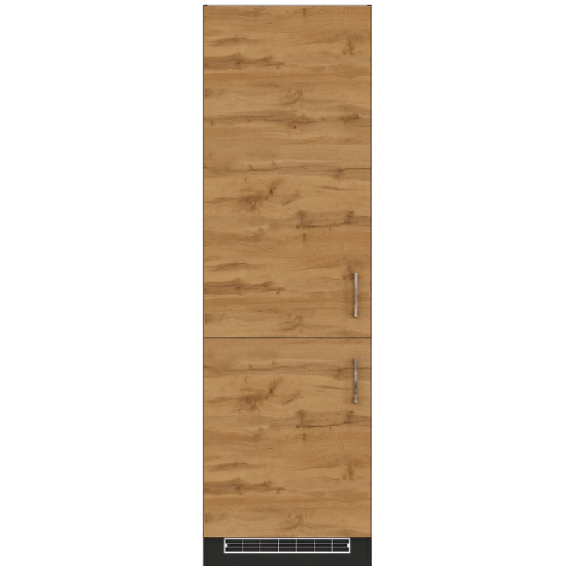 Küchenschrank für Kühl- und Gefrierschrank Sorrella - Eiche/Graphit