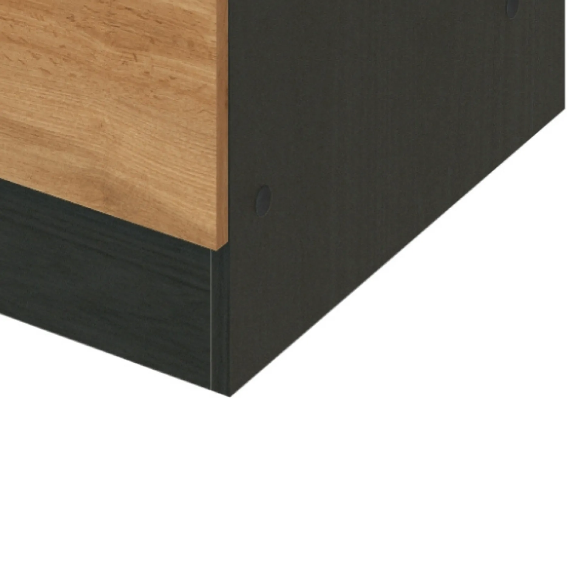 Küchenschrank Sorrella 50cm 1 Tür und 1 Schublade - Eiche/Graphit