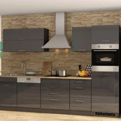 Küchenset Mailand | Geräte nicht enthalten | Sonoma Grey Oak