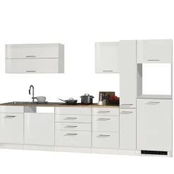 Küchenset Mailand | Geräte nicht enthalten | High Glossy White