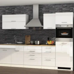 Küchenset Mailand | Geräte nicht enthalten | High Glossy White