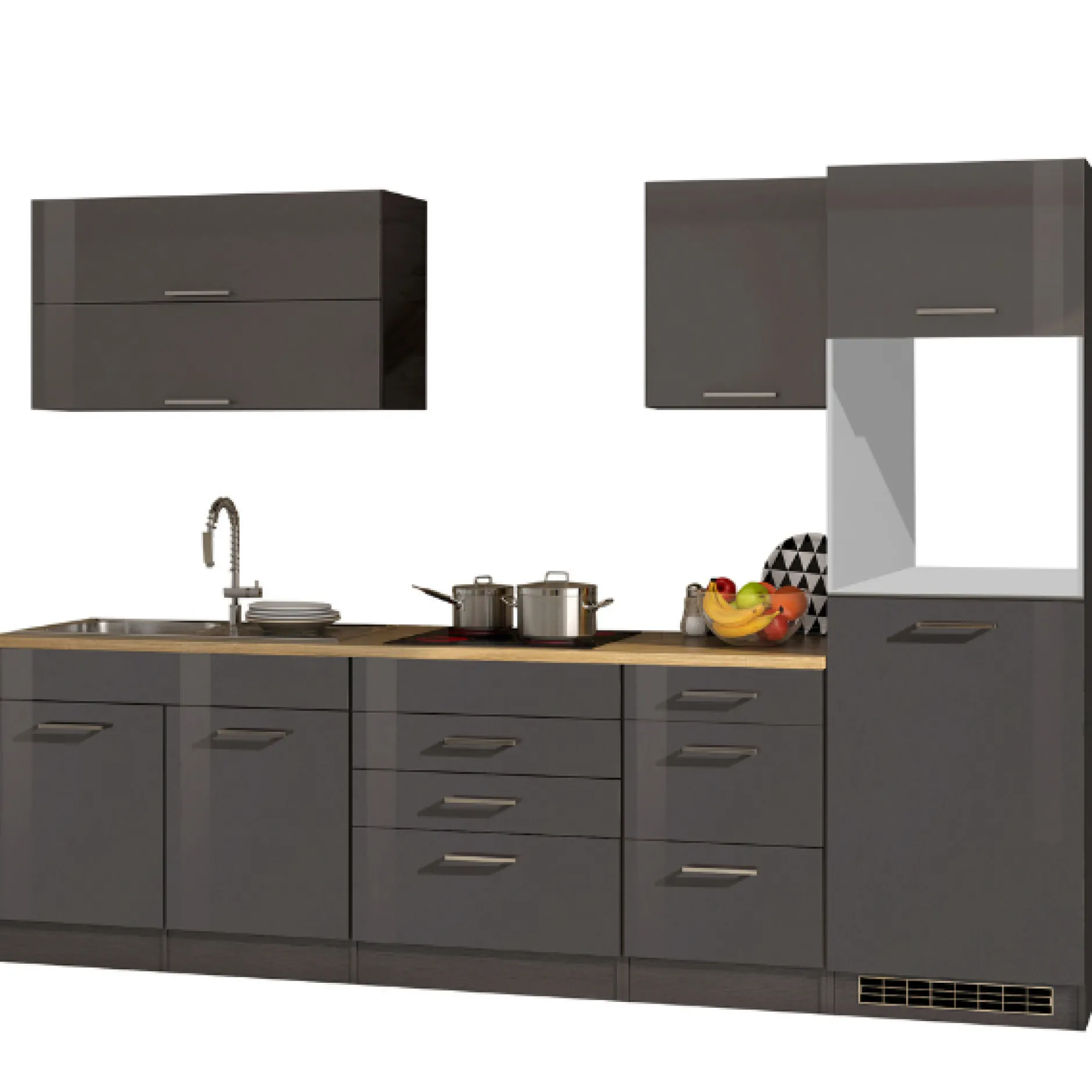 Küchenset Mailand | Geräte nicht enthalten | Sonoma Grey Oak