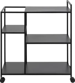 Küchenwagen Nebas 78cm - schwarz