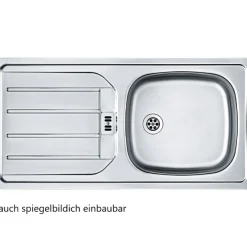 Küchenzeile in L-Form Sorrella 210cm mit Platz für Backofen und Geschirrspüler - weiß/Eiche