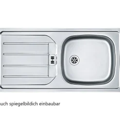 Küchenzeile in L-Form Sorrella 210cm mit Backofen und Geschirrspüler - weiß/Eiche