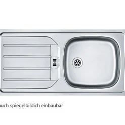 Küchenzeile in L-Form Sorrella 210cm mit Platz für Backofen und Geschirrspüler - Eiche/Graphit