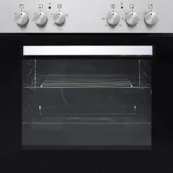 Küchenzeile Ragnar 220cm mit Backofen und Geschirrspüler - Hochglanz anthrazit