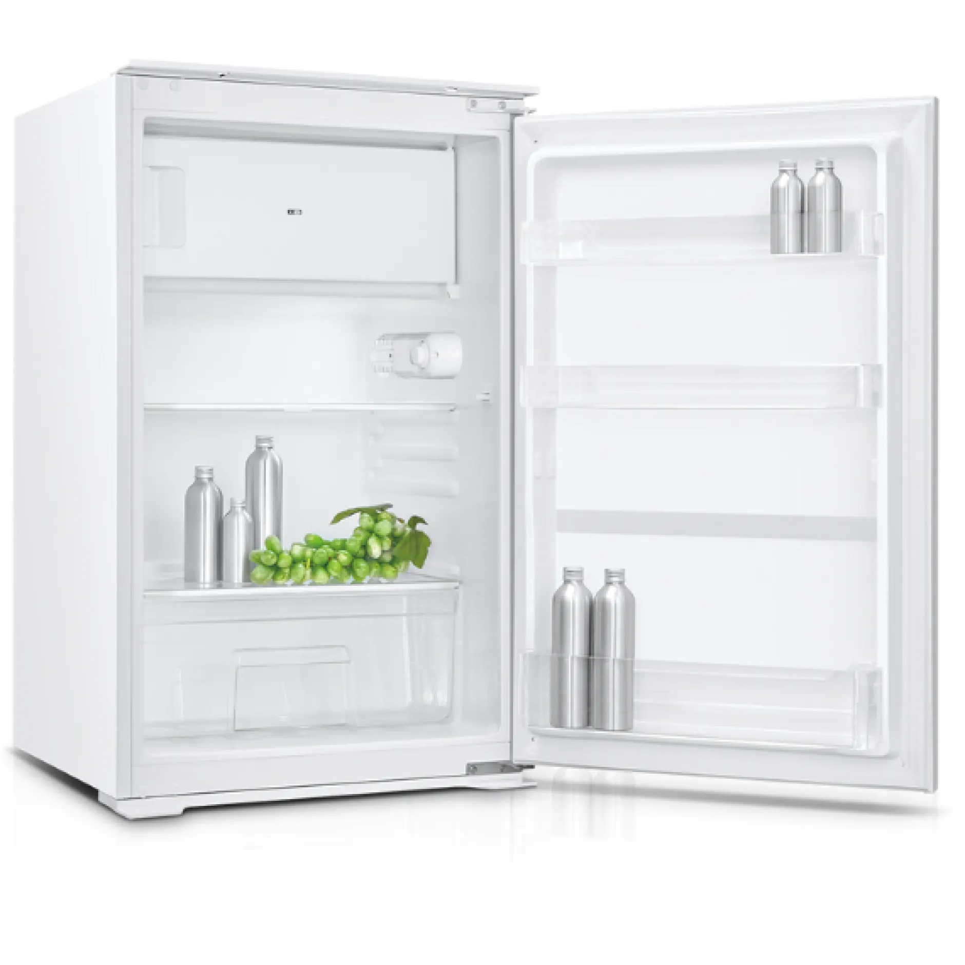 Küchenzeile Ragnar 290cm mit Backofen und Kühlschrank - Hochglanz anthrazit
