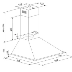 Küchenzeile Ragnar 290cm mit Backofen - Hochglanz anthrazit