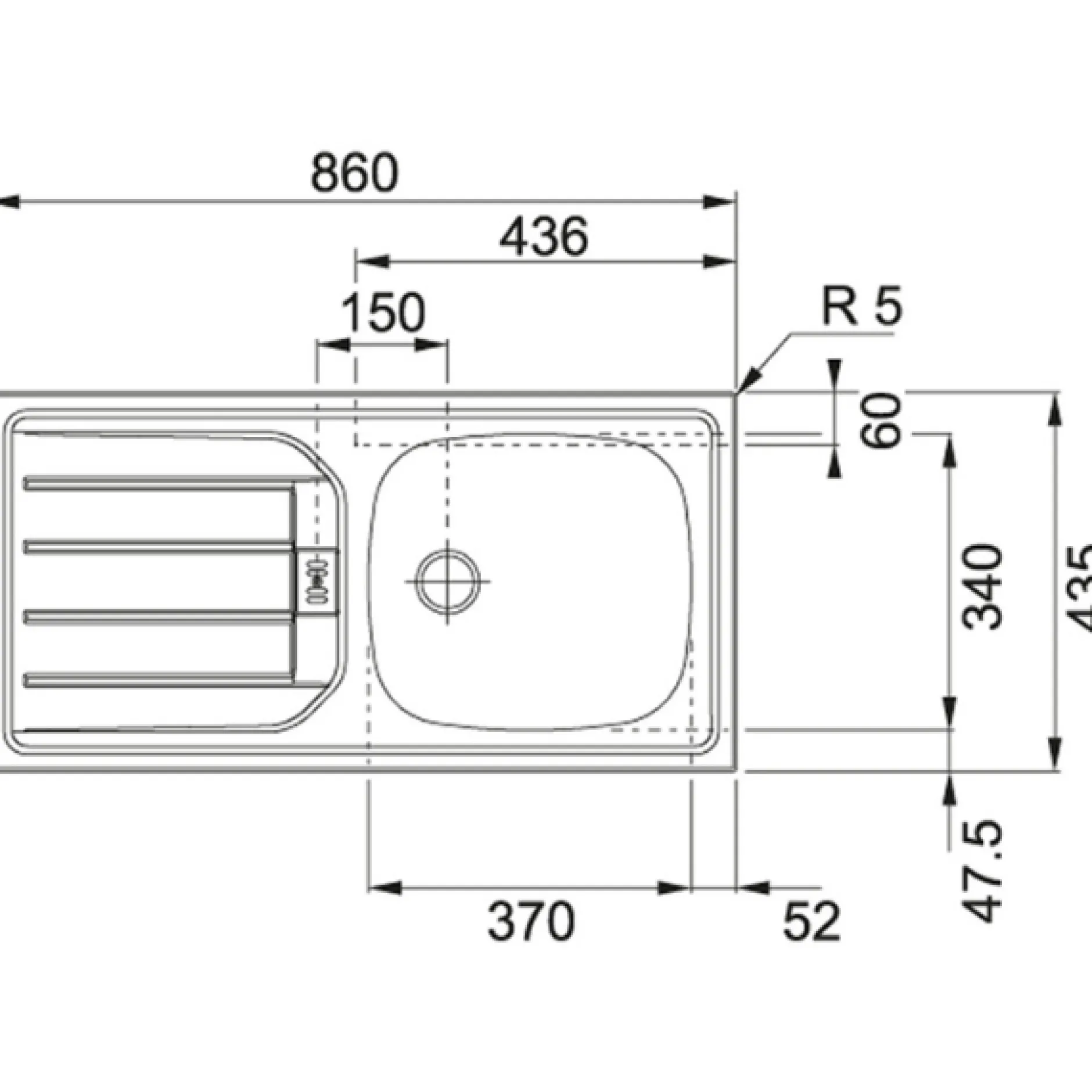 Küchenzeile Ragnar 320cm mit Backofen - Hochglanz anthrazit
