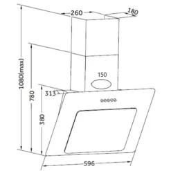 Küchenzeile Ragnar 330cm mit Backofen, Mikrowelle und Kühlschrank - Hochglanz weiß
