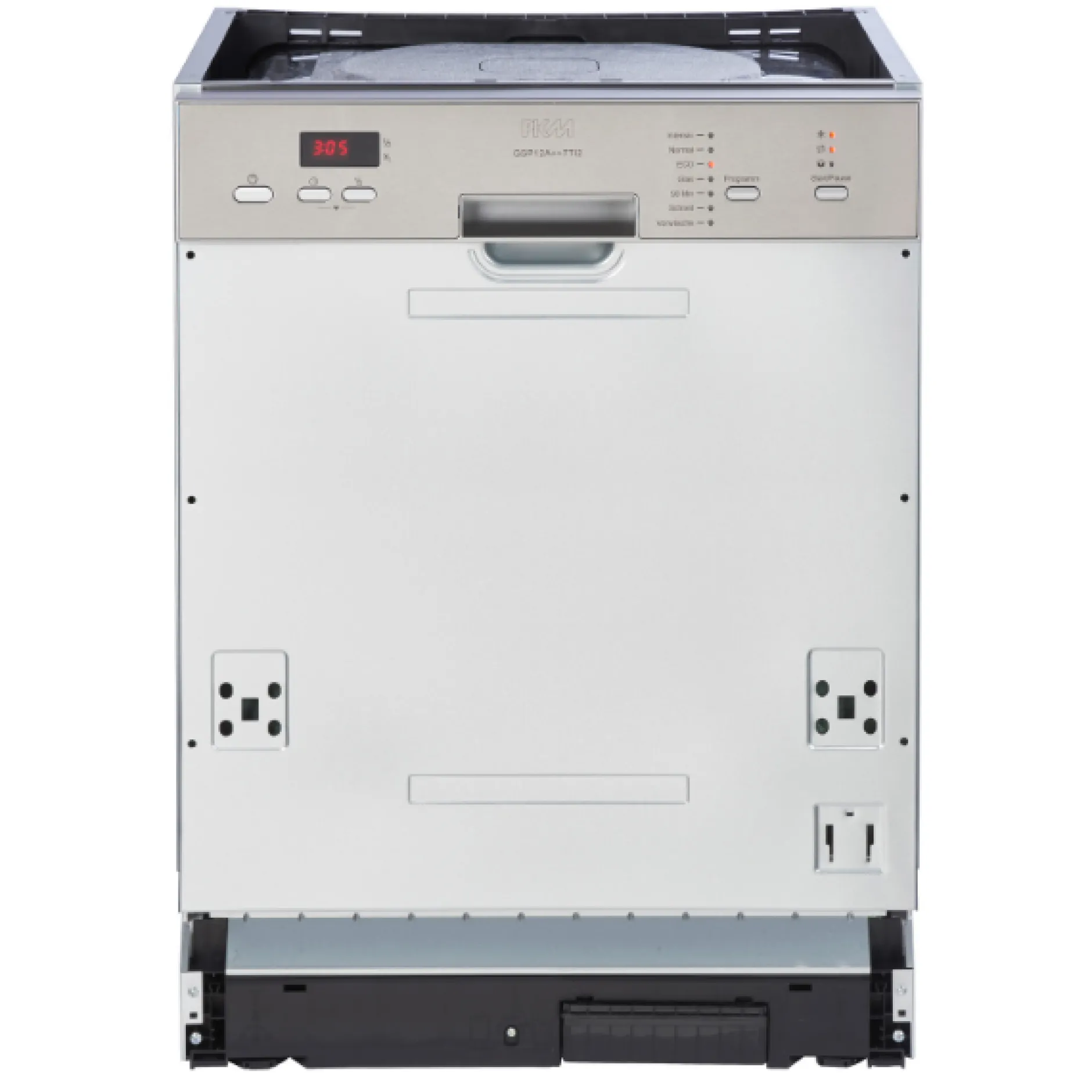Küchenzeile Ragnar 330cm mit Backofen und Geschirrspüler - Hochglanz weiß