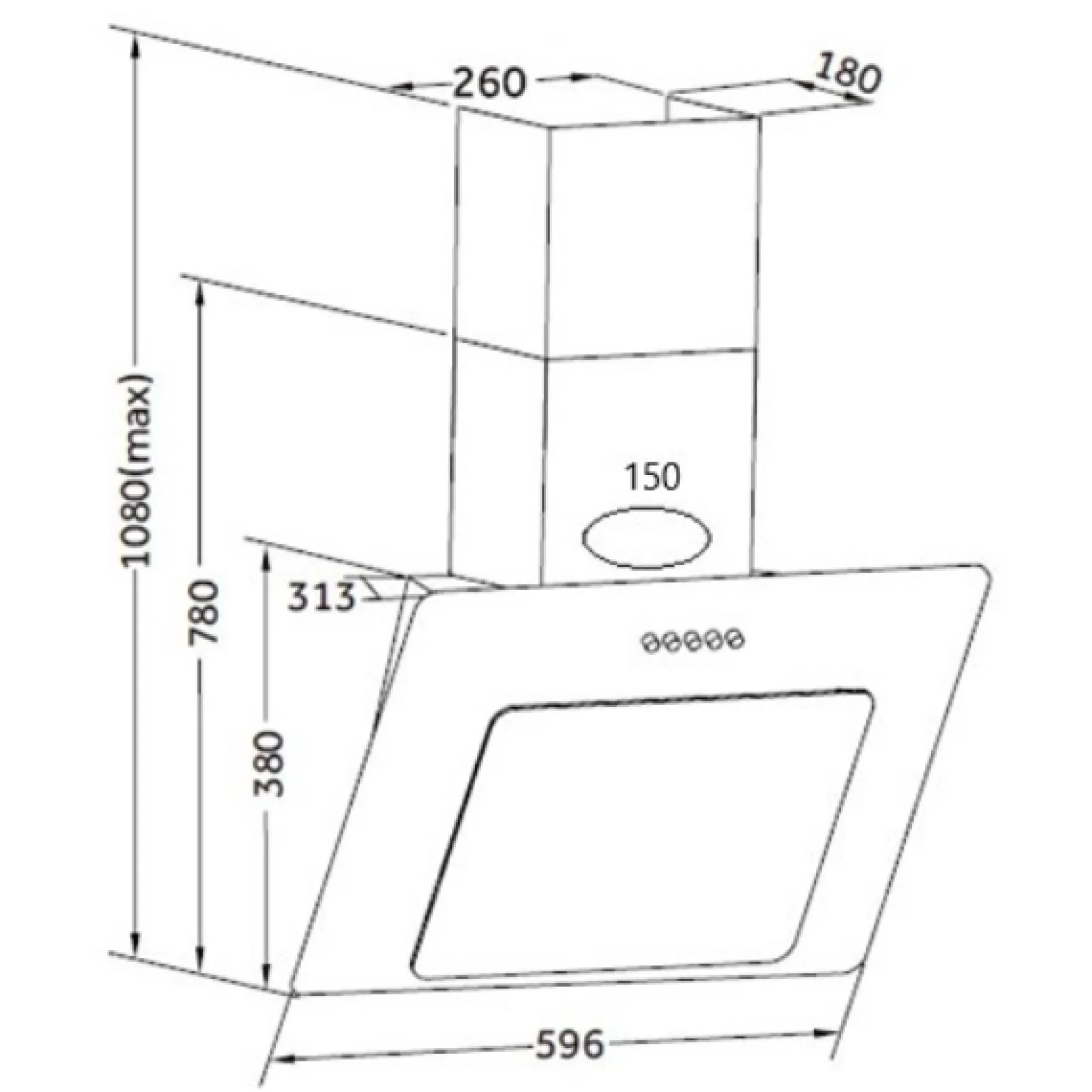 Küchenzeile Ragnar 370cm mit Backofen, Mikrowelle, Geschirrspüler und Kühlschrank - anthrazit hochglanz