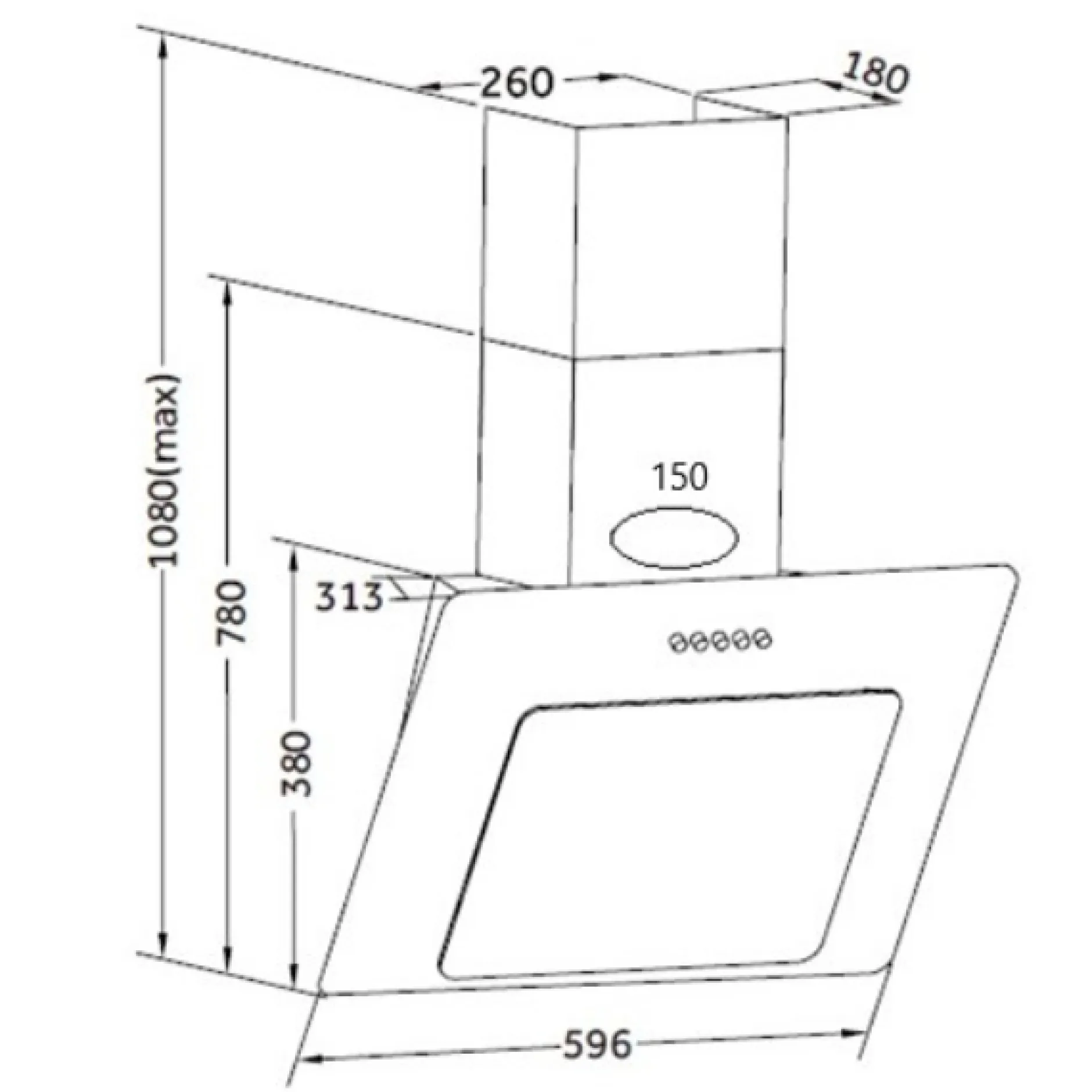 Küchenzeile Ragnar 370cm mit Backofen, Mikrowelle, Geschirrspüler und Kühlschrank - hochglänzend weiß