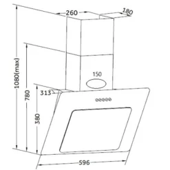 Küchenzeile Ragnar 300cm mit Geschirrspüler, Backofen und Kühlschrank - hochglänzend weiß