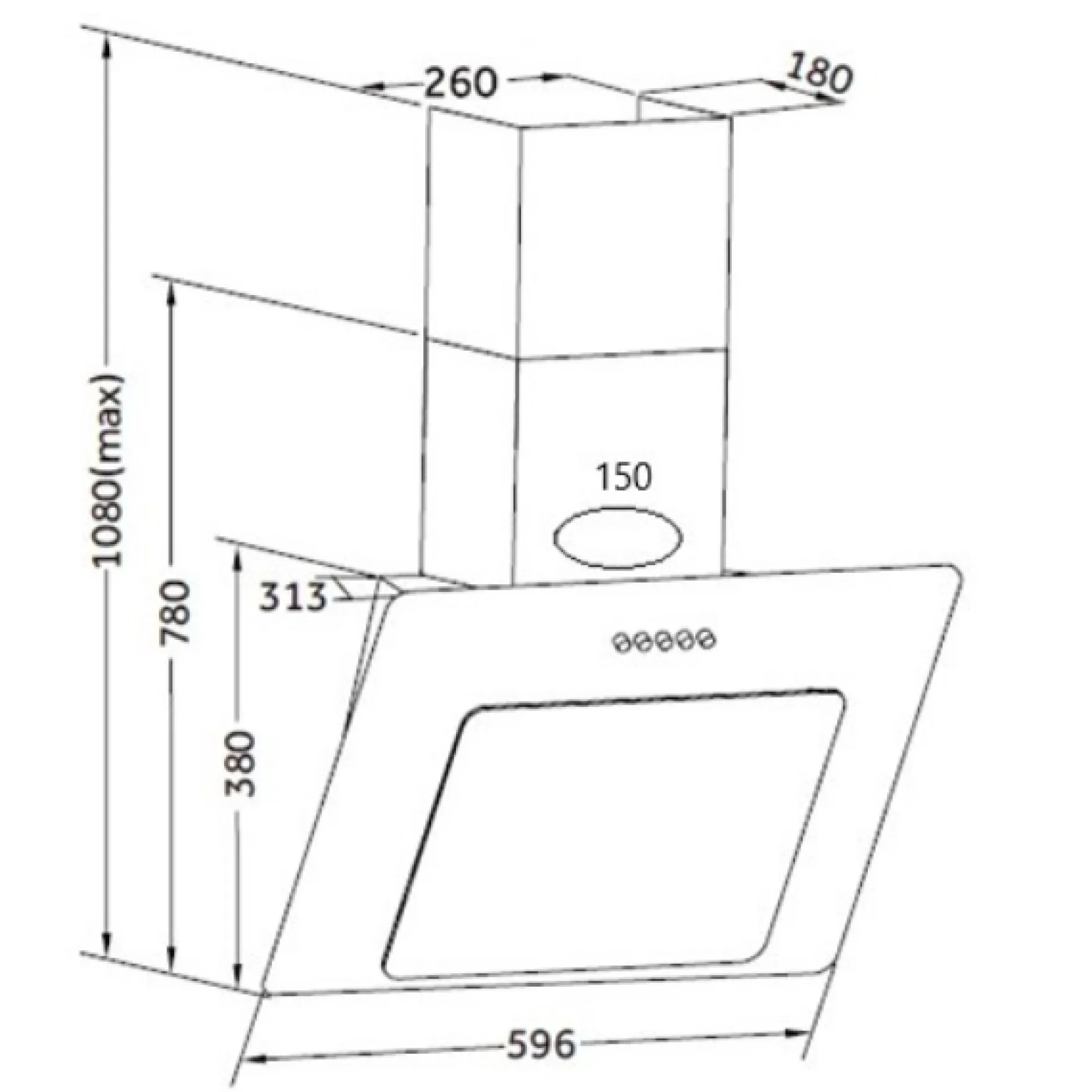 Küchenzeile Ragnar 300cm mit Geschirrspüler, Backofen und Kühlschrank - hochglänzend weiß