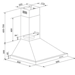 Küchenzeile Ragnar 300cm mit Geschirrspüler und Backofen - Hochglanz anthrazit