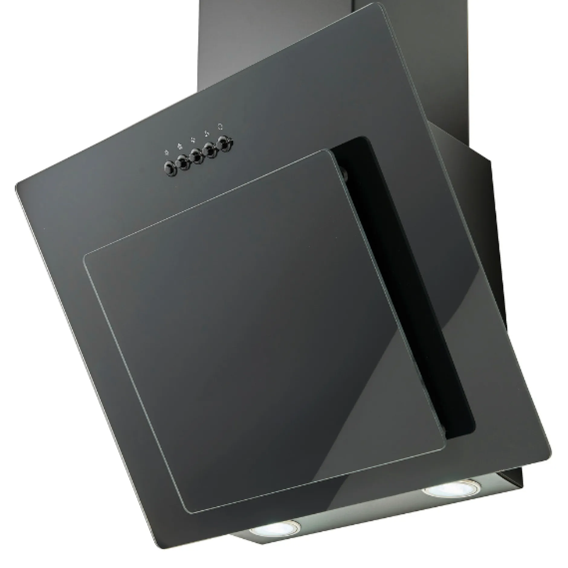 Küchenzeile Ragnar 330cm mit Geschirrspüler, Backofen und Kühlschrank - Hochglanz anthrazit