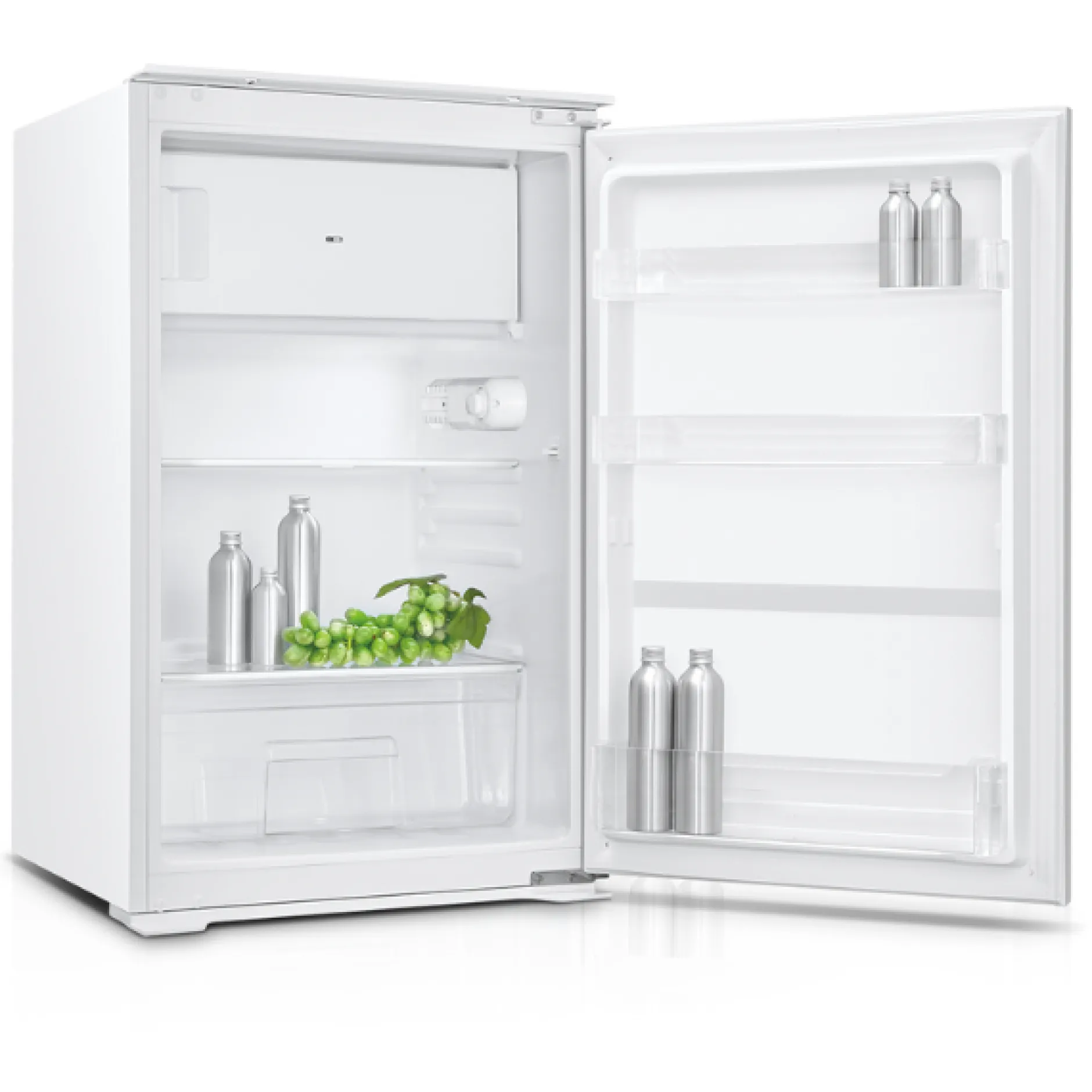Küchenzeile Ragnar 330cm mit Geschirrspüler, Backofen und Kühlschrank - Hochglanz anthrazit