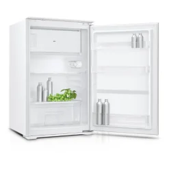 Küchenzeile Ragnar 280cm mit Mikrowelle, Kühlschrank, Backofen und Geschirrspüler - hochglänzend weiß
