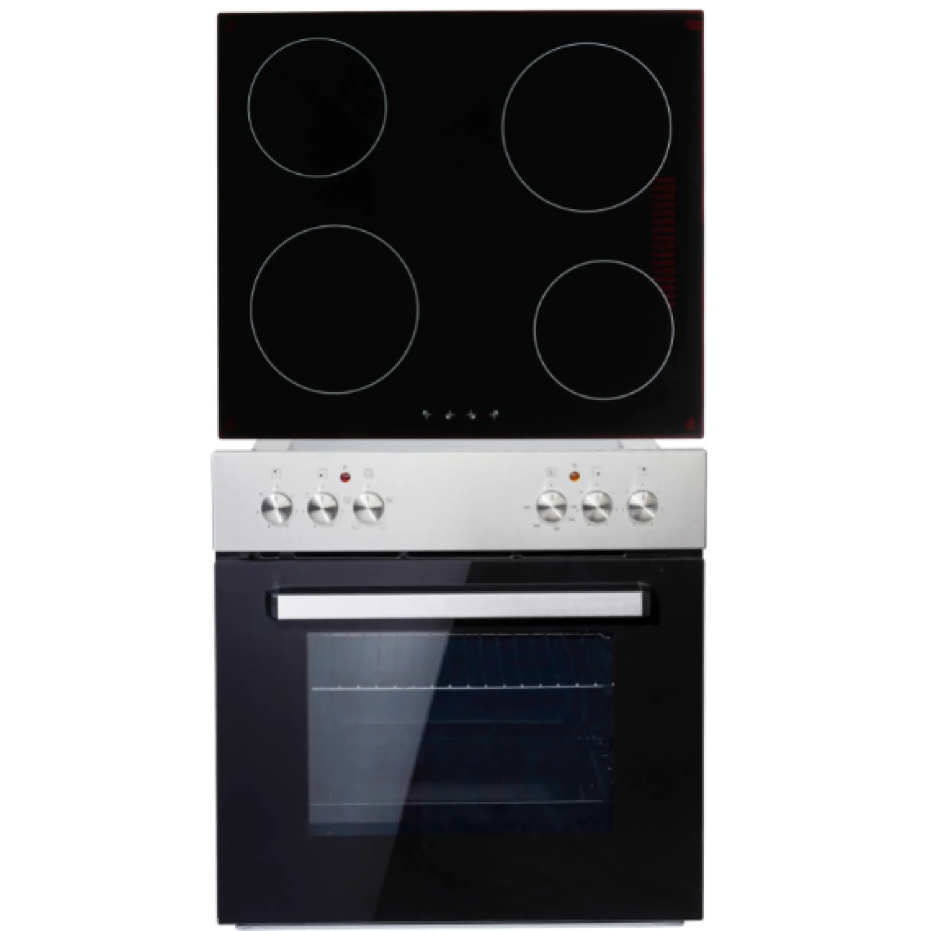 Küchenzeile Ragnar 310cm mit Mikrowelle, Kühlschrank, Backofen und Geschirrspüler - hochglänzend weiß