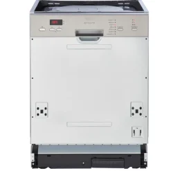 Küchenzeile Ragnar 310cm mit Mikrowelle, Kühlschrank, Backofen und Geschirrspüler - hochglänzend weiß