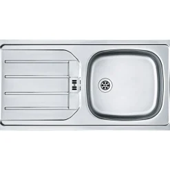Küchenzeile Ragnar 330cm mit Platz für Kühlschrank, Backofen und Geschirrspüler - Hochglanz anthrazit