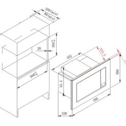 Küchenzeile Ragnar 310cm mit Platz für Mikrowelle, Kühlschrank, Backofen und Geschirrspüler - Hochglanz weiß