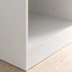 Küchenzeile Ragnar 330cm mit Platz für Backofen, Mikrowelle und Kühlschrank - hochglänzend weiß