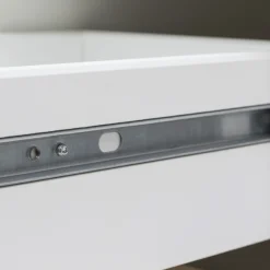 Küchenzeile Sorrella 270cm mit Backofen und Kühlschrank - weiß/Eiche