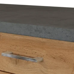 Küchenzeile Sorrella 270cm mit Backofen, Geschirrspüler und Kühlschrank - Eiche