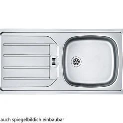 Küchenzeile Sorrella 210cm mit eingebautem Backofen - Eiche