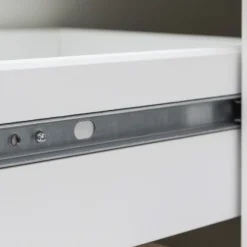 Küchenzeile Sorrella 270cm mit Geschirrspüler, Backofen und Kühlschrank - weiß/Eiche