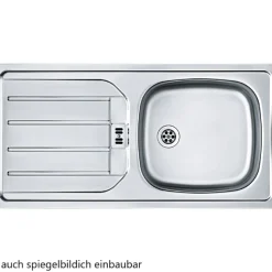 Küchenzeile Sorrella 210cm mit Platz für Backofen - weiß/Eiche