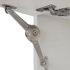 Küchenzeile Sorrella 270cm mit Platz für Backofen und Kühlschrank - weiß/Eiche