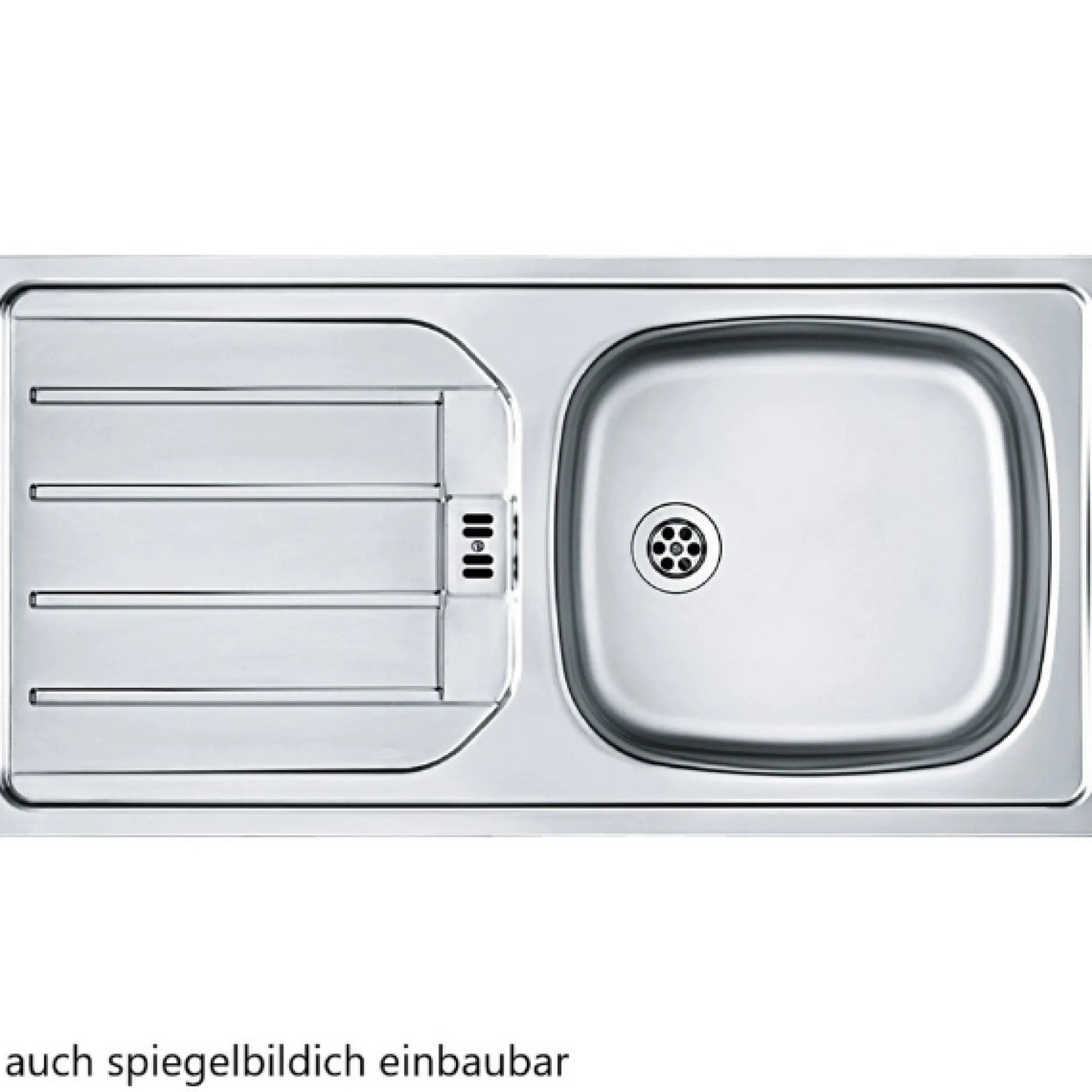 Küchenzeile Sorrella 270cm mit Platz für Backofen und Kühlschrank - weiß/Eiche